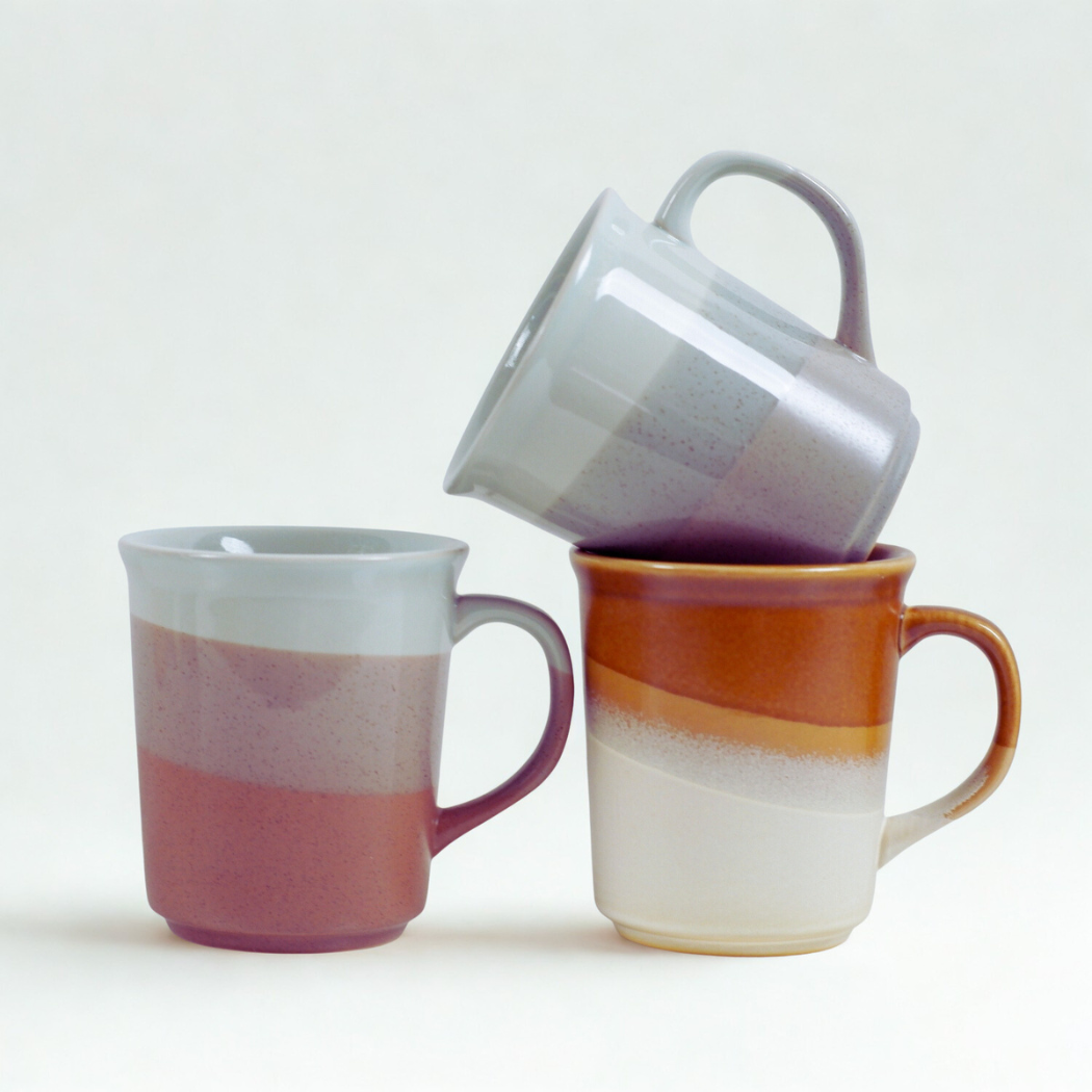 Ceramic Mug 400ml Seasons - Set of 3